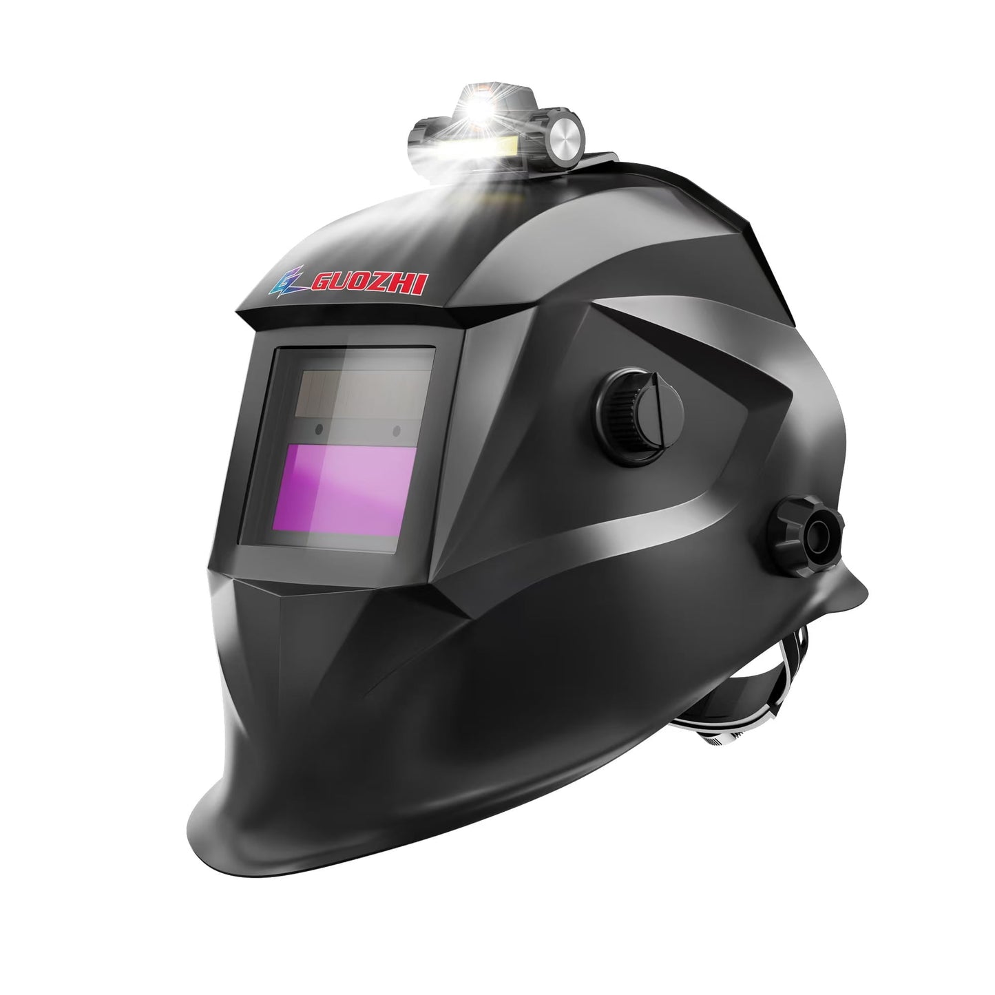 GZ Guozhi Welding Helmet with True Color Technology,Auto-Darkening, LED Headlamp,Adjustable Sensitivity Delay for Professional Welders2