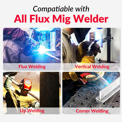 GZ GUOZHI Flux Core Welding Wire, E71T-GS .030" 1-Pound Spool Gasless Mild Carbon Steel Mig Welding Wire